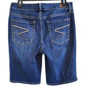 Seven7 Sz 6 Sunset Bermuda Jean Denim Shorts Blue